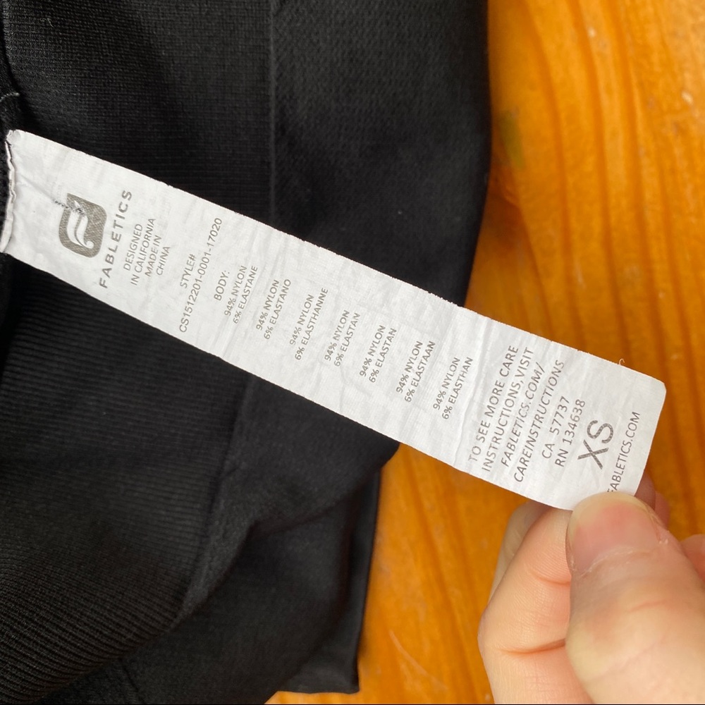 Fabletics Seamless Solid Capri Black Leggings - image 6